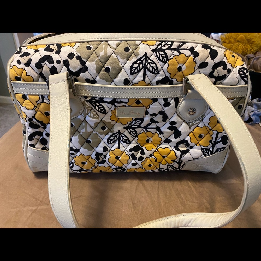 Vera Bradley bag, Black and yellow (Go Wild Pattern), Like New